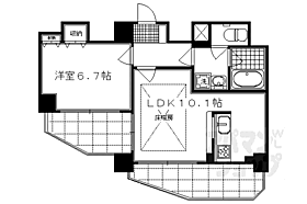 プレサンス二条城北聚楽 204 ｜ 京都府京都市上京区丸太町通黒門東入ル藁屋町（賃貸マンション1LDK・2階・42.27㎡） その2