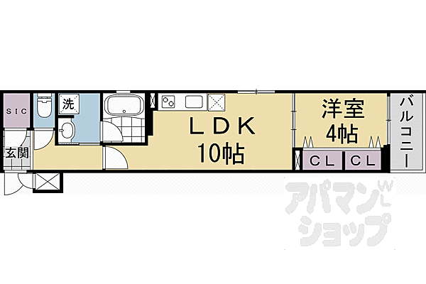 ベラジオ雅び北野白梅町 103｜京都府京都市上京区一条通御前通東入西町(賃貸マンション1LDK・1階・38.32㎡)の写真 その2