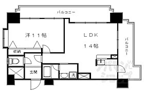 アルモード御所東 1101 ｜ 京都府京都市上京区河原町通今出川西入ル大宮町（賃貸マンション1LDK・11階・54.93㎡） その2