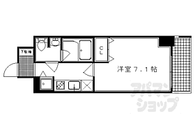 京都府京都市中京区河原町通二条上ル清水町（賃貸マンション1K・6階・25.55㎡） その2