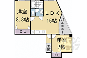 京都府京都市左京区石原町（賃貸マンション2LDK・6階・48.60㎡） その2