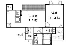 京都府京都市北区紫竹東栗栖町（賃貸マンション1LDK・1階・47.73㎡） その2