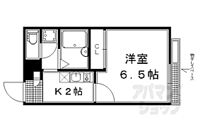 京都府京都市左京区高野清水町（賃貸アパート1K・1階・20.28㎡） その2