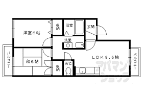 京都府京都市北区西賀茂柿ノ木町（賃貸アパート2LDK・1階・45.00㎡） その2