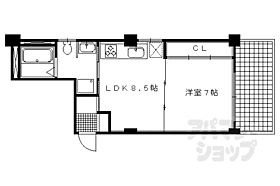 ヒルマビル 3-A ｜ 京都府京都市上京区寺町通上御霊前下る高徳寺町（賃貸マンション1LDK・3階・40.00㎡） その2