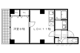 京都府京都市下京区五条通東洞院東入万寿寺町（賃貸マンション1LDK・9階・44.00㎡） その2