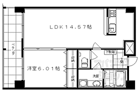 京都府京都市下京区寺町通綾小路下る中之町（賃貸マンション1LDK・11階・47.73㎡） その2