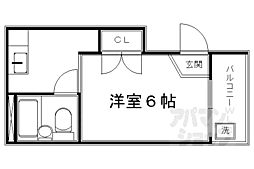 Ｌａ　Ｍａｉｓｏｎ　Ｔｏｍｉｓａｋａ 2階1Kの間取り