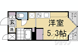 ＤＥＴＯＭ−1鴨川 3階1Kの間取り