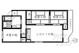 サピエンスコート御所北 3階3LDKの間取り