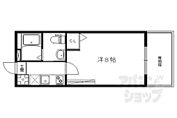 フラッティ吉野町Ｂ 1階1Kの間取り