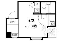 阪急京都本線 大宮駅 徒歩4分の賃貸マンション 11階ワンルームの間取り