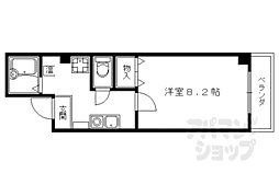 サンパティック参番館 3階1Kの間取り