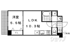ダイヤ・パール 2階1LDKの間取り