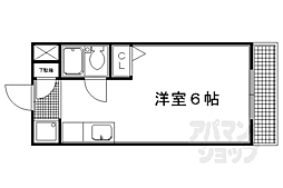 マーク西陣 4階1Kの間取り