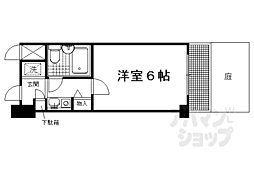 京阪本線 出町柳駅 徒歩7分の賃貸マンション 1階1Kの間取り