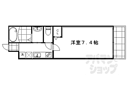 AYメゾン中立売 1Kの間取図画像