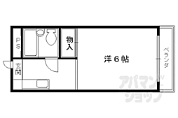 コーポ三谷 1Kの間取図画像
