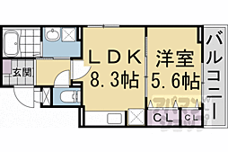 京都市営烏丸線 北大路駅 徒歩24分 2階/-