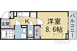 京都市営烏丸線 北大路駅 徒歩24分の賃貸アパート