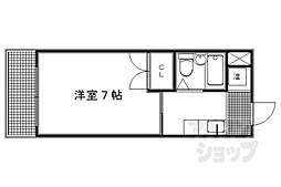 メゾン・プルメリア 1Kの間取図画像