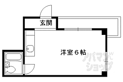 ドルミ新町 ワンルームの間取図画像