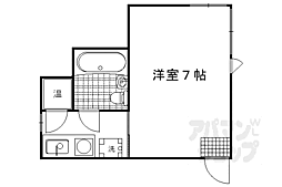 インペリアル烏丸今出川 ワンルームの間取図画像
