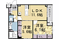 THE RESIDENCE御車道2階19.2万円