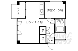 北野885 1LDKの間取図画像