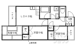 メイゾン鞍馬口 3LDKの間取図画像