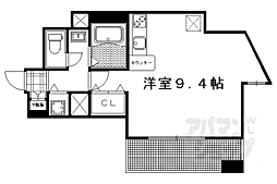 スワンズ京都西陣 ワンルームの間取図画像