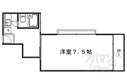 國田ビル 1DKの間取図画像