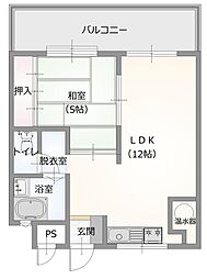 コーポあびこ 1LDKの間取図画像