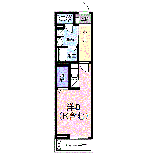 メゾン・ドゥ・アンジュ 202｜神奈川県小田原市扇町５丁目(賃貸アパート1R・2階・26.08㎡)の写真 その2