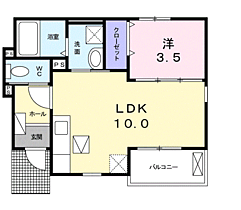 ベルグレース 104 ｜ 神奈川県小田原市飯田岡448（賃貸アパート1LDK・1階・34.05㎡） その2