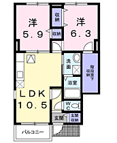 マロンスクウェアＣ 101 ｜ 神奈川県足柄上郡松田町松田庶子732-1（賃貸アパート2LDK・1階・54.86㎡） その2