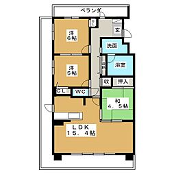 will Do 黒川 5階3LDKの間取り