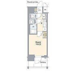名古屋市北区若葉通1丁目マンション 1Kの間取図画像