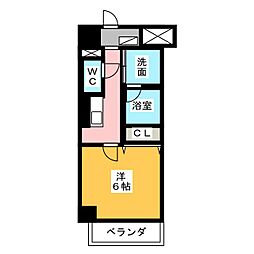 レガーロ 1Kの間取図画像