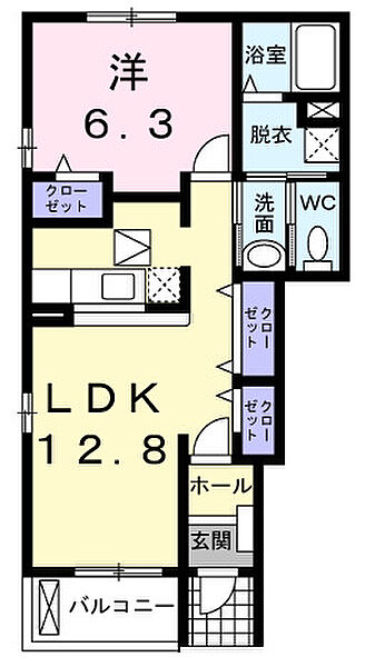 ミッテ・ドルフ西国分II 101｜和歌山県岩出市西国分(賃貸アパート1LDK・1階・46.49㎡)の写真 その2
