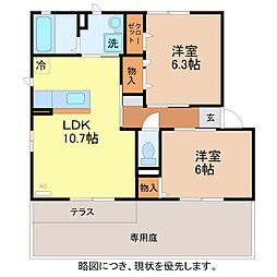 リブェール上野　A棟 2階