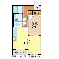 間取図画像 1LDK