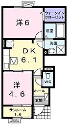 間取図画像 2DK