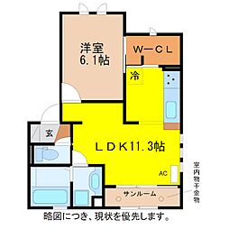 リベルタ高柳 2階/201