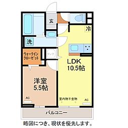 Alhambra(アルハンブラ) Deux(ドゥー) 1LDKの間取図画像