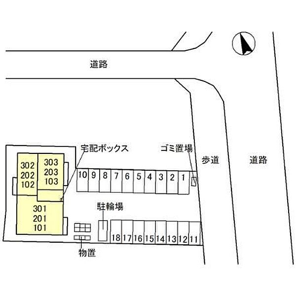 仮）D-Residence日之出 303｜福井県福井市日之出３丁目(賃貸アパート1LDK・3階・42.79㎡)の写真 その3