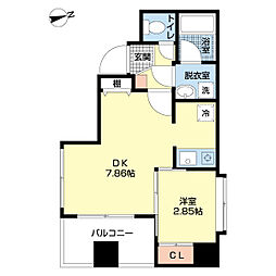 SUITE.HND 4階1DKの間取り