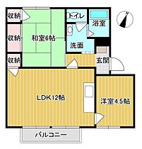 グリーンハイツ三和  ｜ 山口県下関市汐入町（賃貸アパート2LDK・2階・50.81㎡） その2