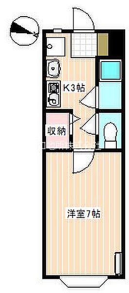 サンガーディアン 203｜山口県下関市稗田南町(賃貸アパート1K・2階・21.45㎡)の写真 その2