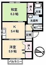 COM－1  ｜ 山口県下関市富任町７丁目（賃貸アパート2K・1階・42.72㎡） その2